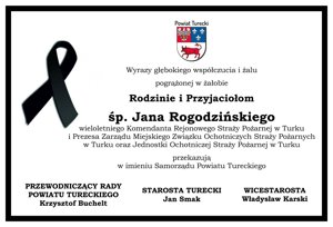 Zdjęcie główne dla wydarzenia: Kondolencje dla Rodziny i Przyjaciół śp. Jana Rogodzińskiego