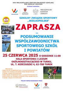 Zdjęcie główne dla wydarzenia: Podsumowanie współzawodnictwa sportowego szkół i powiatów w roku szkolnym 2024/2025