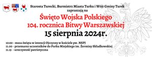 Zdjęcie główne dla wydarzenia: 104. rocznica Bitwy Warszawskiej i Święto Wojska Polskiego